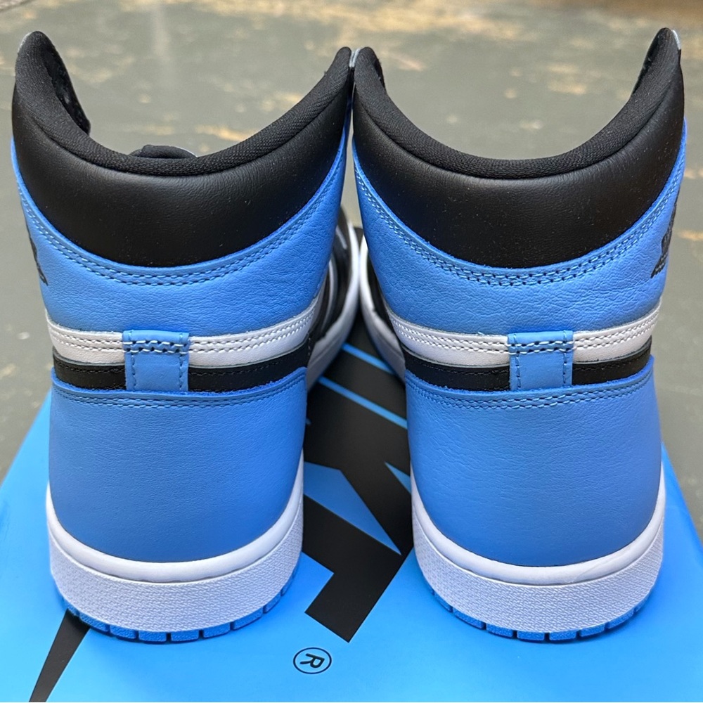 Nike Air Jordan 1 High Retro UNC Toe 11 DZ5485-400 1985 University Blue - Picture 6 of 11